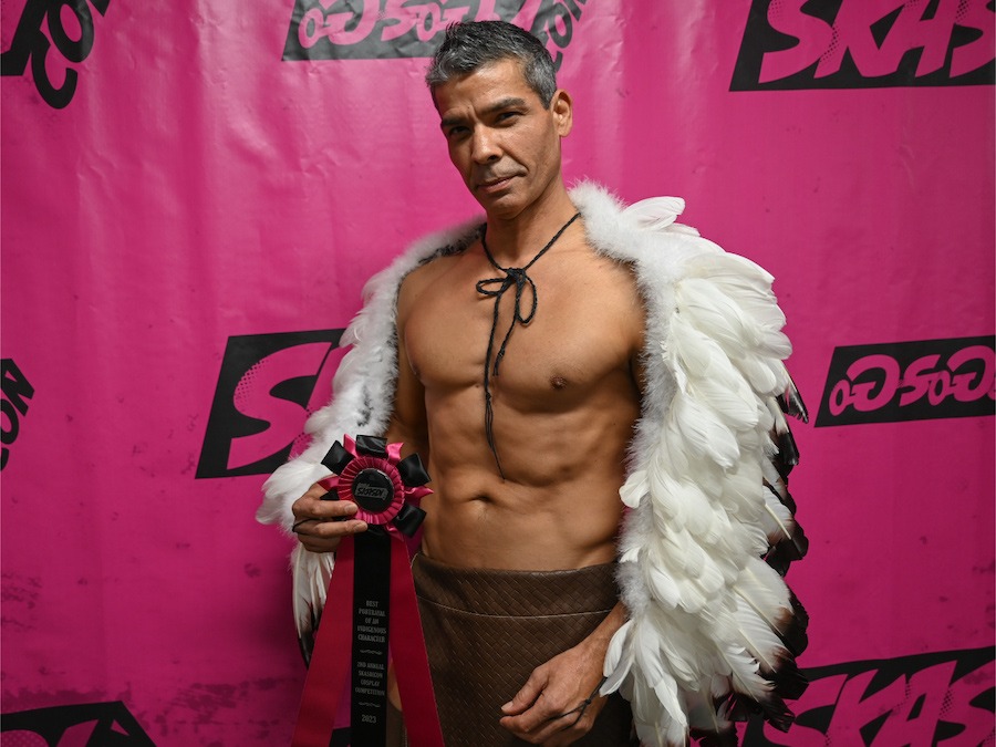 2023 Cosplay Winner: 
Best Indigenous Character: Samson Doss as Eagle Man