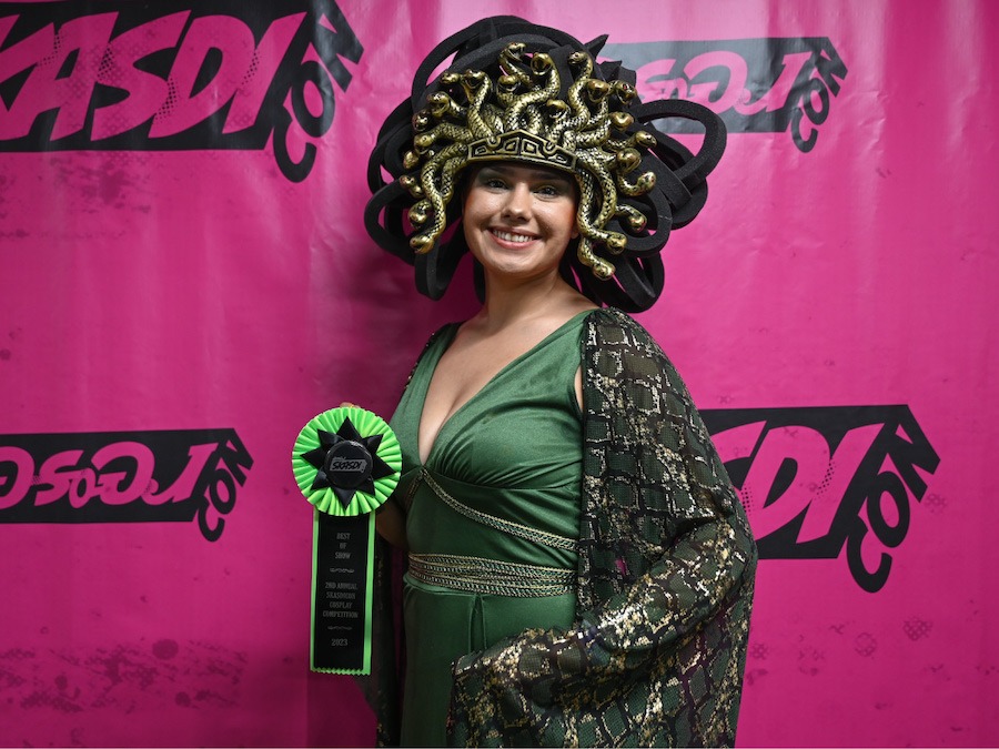 2023 Cosplay Winner: 
Audience Favorite: Ravyn Whitebird as Medusa: Queen of the Gorgons