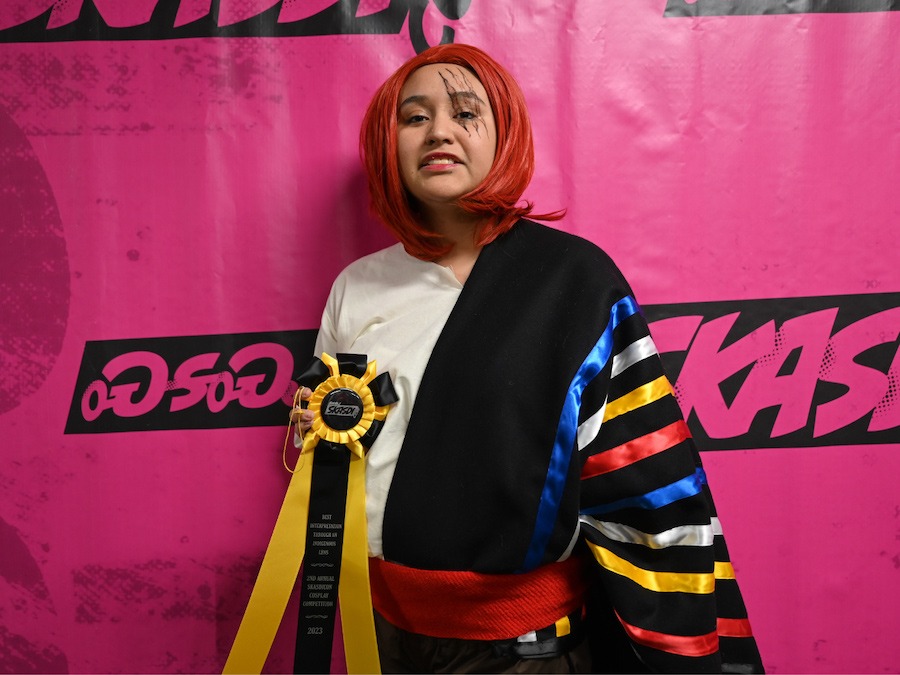 2023 Cosplay Winner: 
Best Interpretation Through an Indigenous Lens: Meekah Roy as “Shanks” from One Piece