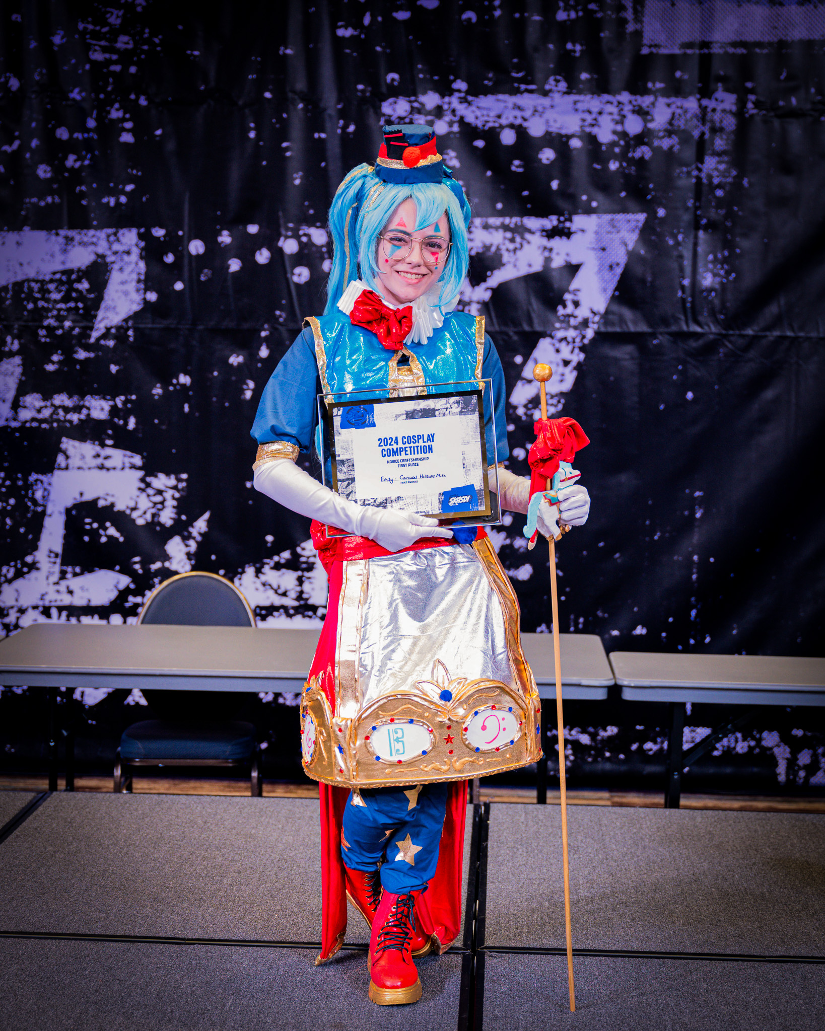 Craftsmanship (Novice) / 1st Place / Emily Taylor as Carousel Hatsune Miku