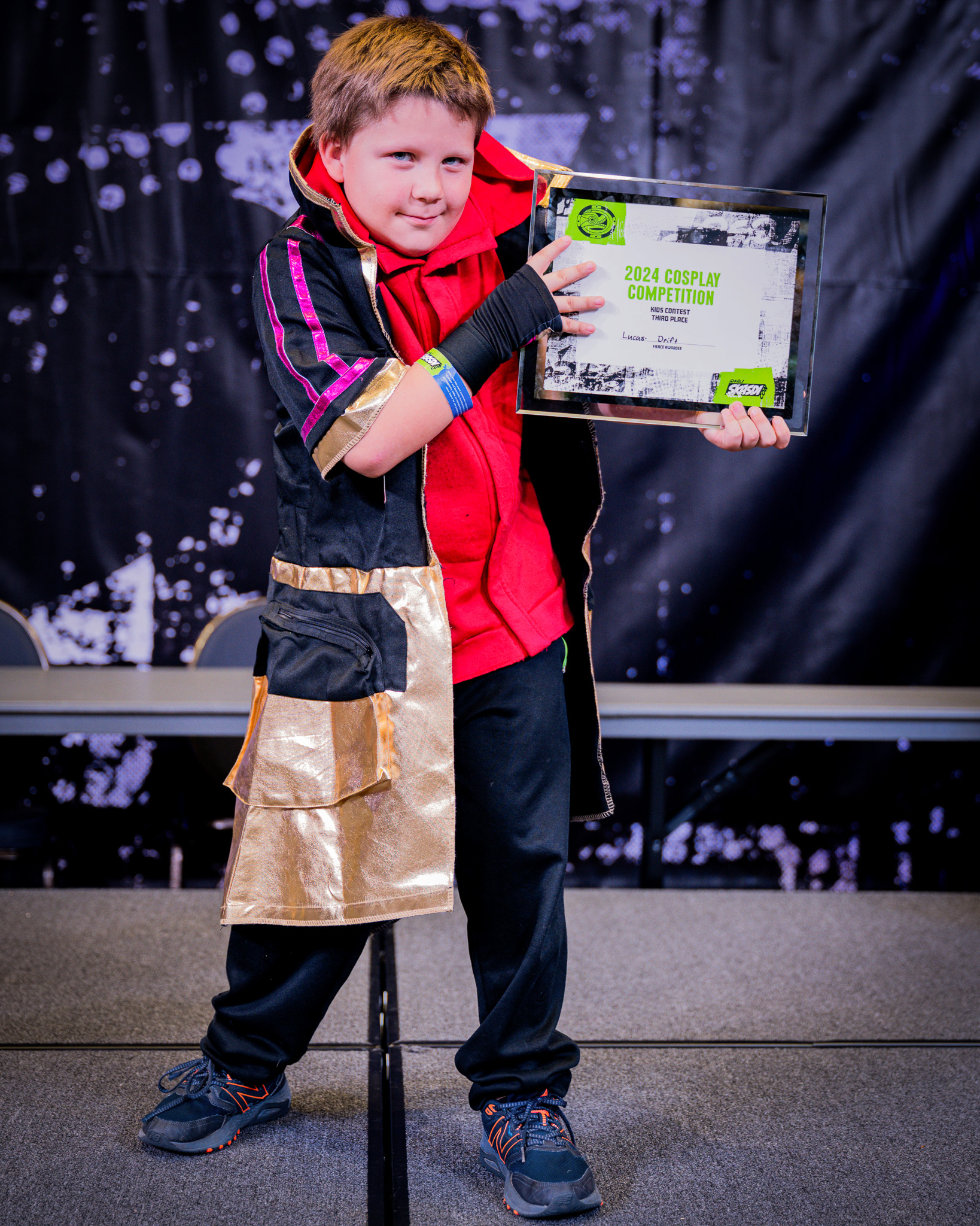Kids Contest / 3rd Place / Lucas as Drift from Fortnite